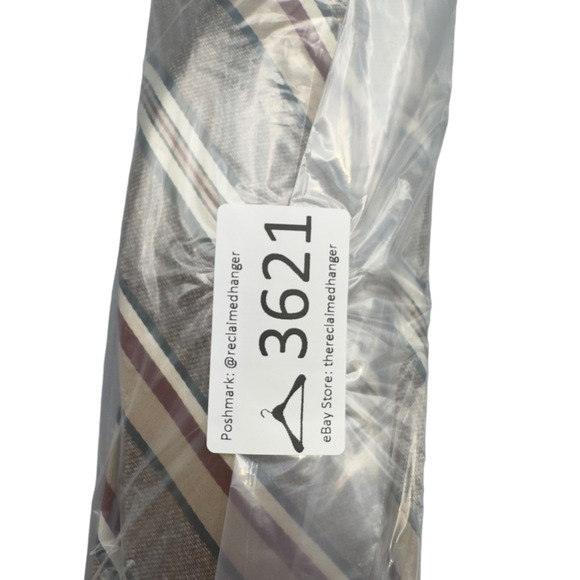 Kantor Brothers Vintage USA Textured Polyester Dress Tie Bold Pattern 56" 3.5" - Picture 13 of 13